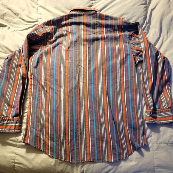 Vintage Wrangler Shirt Cowboy Cut - X-long Tails - Picture 5 of 5